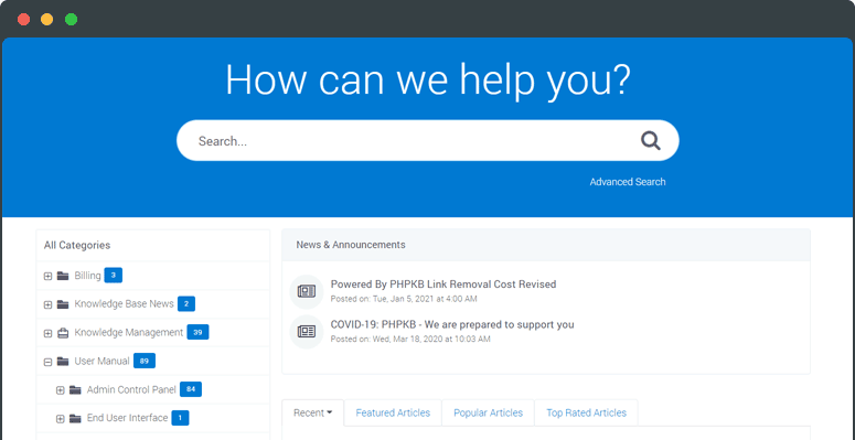 Knowledge Base Software Design