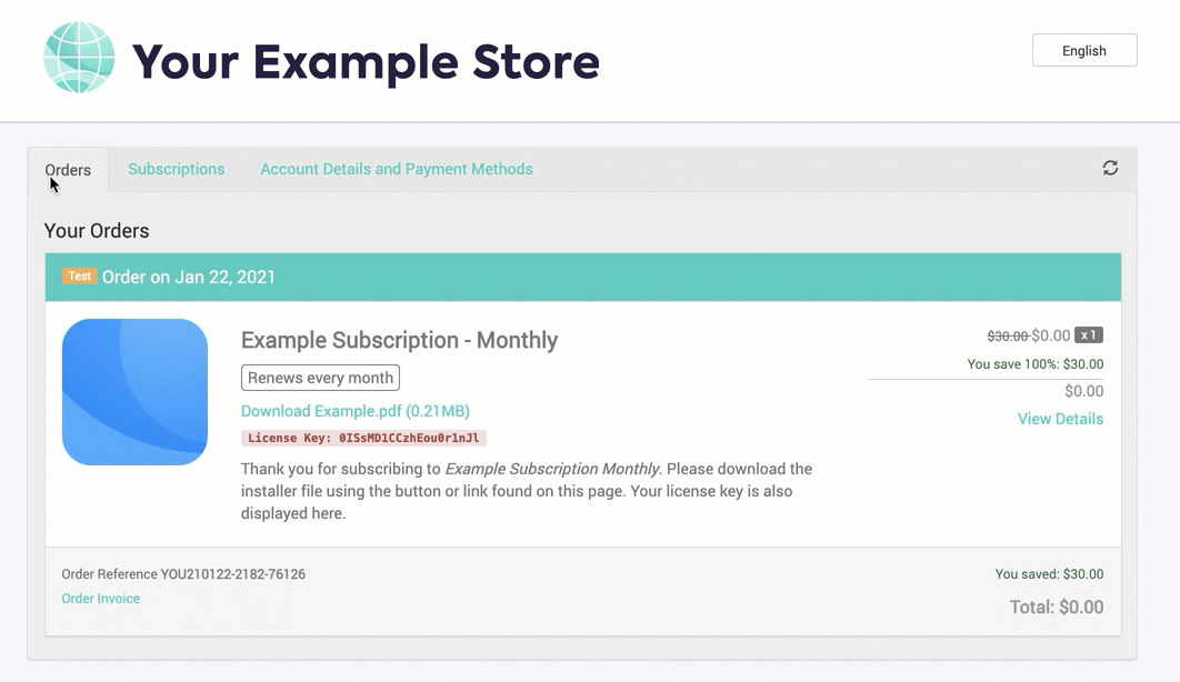 Manage Subscriptions
