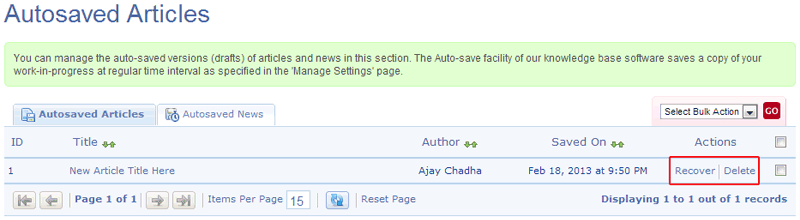Auto Saved Articles Auto Saved Articles