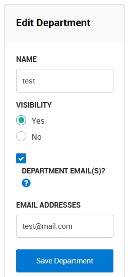 Editing Department in a Knowledge Base