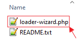 Loader Wizard File