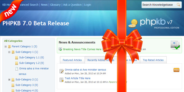 PHPKB 7 Beta Release PHPKB 7 Beta Release