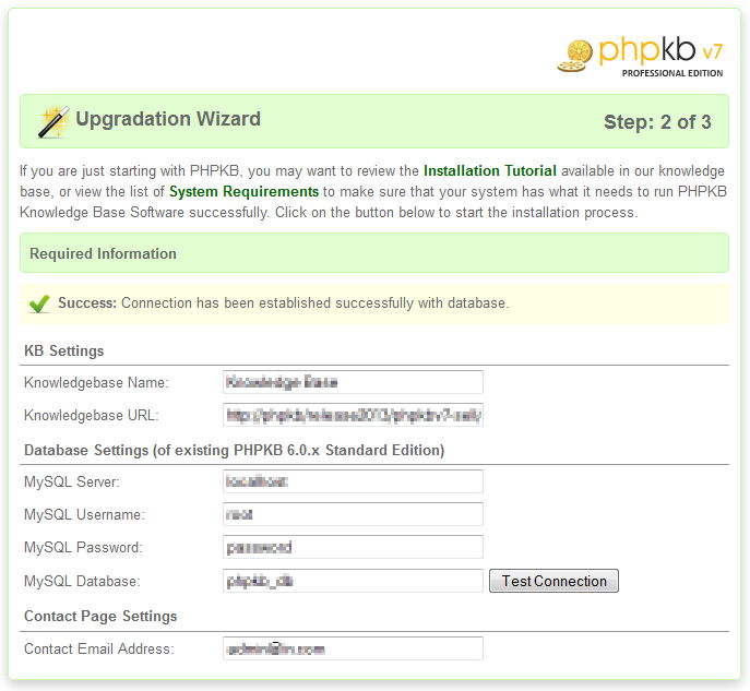 PHPKB Upgrade Step 3