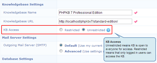 Restrict Knowledge Base Access